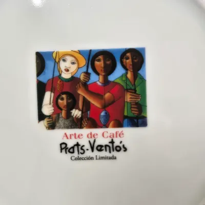 LOT 88: Limited-edition "Arte de Café" Tableware and Espresso Set Featuring the Artwork of Antonio Prats-Ventós/ with Original...