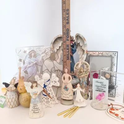 LOT 117: Large Collection of Angel Decor & More