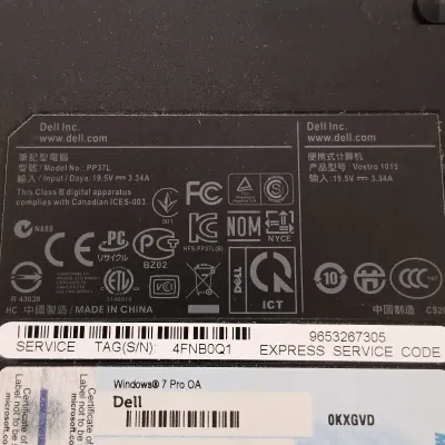 LOT 132: Dell Vostro 1015 Laptop 250GB 4GB RAM