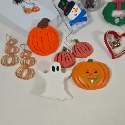 LOT 99: Fun, Holiday Earrings, Pins, and More