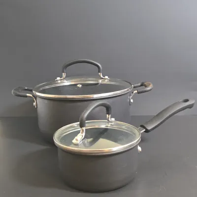 LOT 34: Belgique Gourmet Tools of the Trade Stock Pot and Set of T-fal Pots
