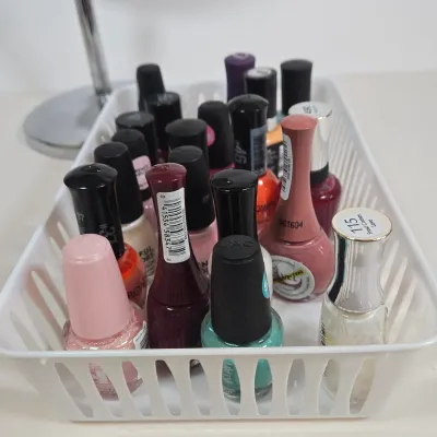 LOT 106: Manicure Kit, Nail Drills, Polishes, Makeup Brushes, Magnifying Mirror, and More