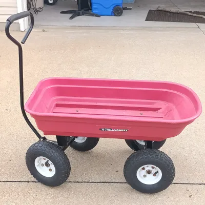 LOT 126: Gorilla Carts Yard Wagon, Climb Cart & Collapsible Storage Cart