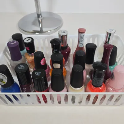LOT 106: Manicure Kit, Nail Drills, Polishes, Makeup Brushes, Magnifying Mirror, and More
