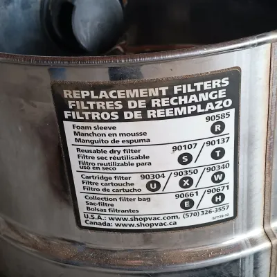 LOT 128: Garage Finds - 5 Gallon Shop Vac with an Assortment of Tools