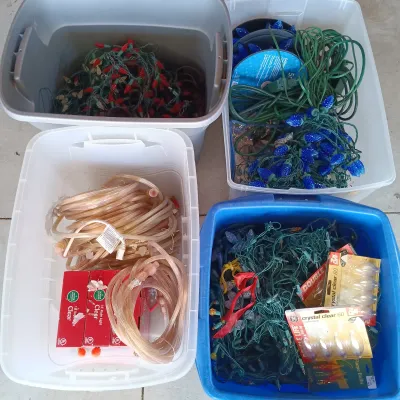LOT 58: Garage Finds - Large Collection of Holiday Lighting