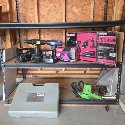 LOT 129: Garage Finds/ Rechargeable, Cordless Tools