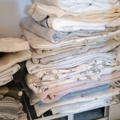 LOT 113: Large Closet Lot - Towels, Bed Linens & More