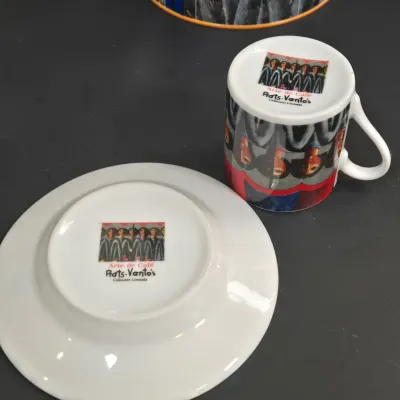 LOT 88: Limited-edition "Arte de Café" Tableware and Espresso Set Featuring the Artwork of Antonio Prats-Ventós/ with Original...