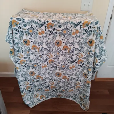 LOT 122: Vintage Quilt with Framed Embroidery, Vera Bradley Throw Blanket, Crocheted Blankets & More