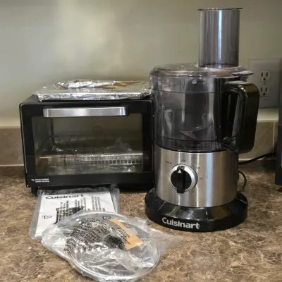 LOT 95: Cuisinart Food Processor and Compact Countertop Toaster Oven