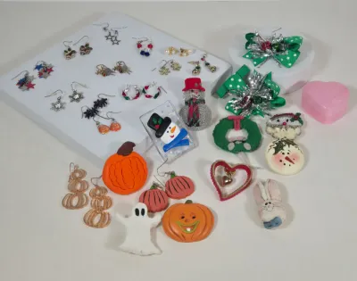 LOT 99: Fun, Holiday Earrings, Pins, and More