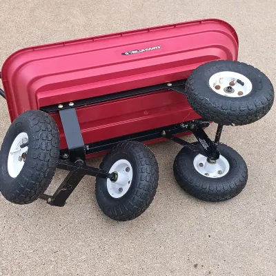 LOT 126: Gorilla Carts Yard Wagon, Climb Cart & Collapsible Storage Cart