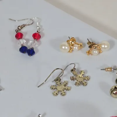 LOT 99: Fun, Holiday Earrings, Pins, and More
