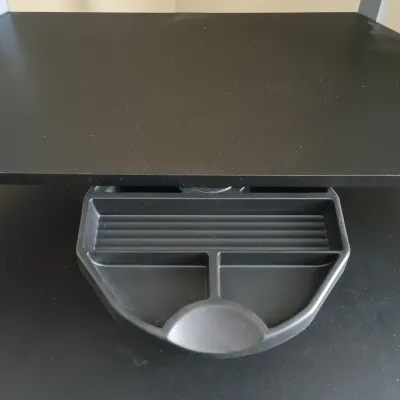LOT 14: Office Collection - Corner Computer Desk, Filing Cabinet, Rolling Storage Cart with Office Supplies & Sentinel Paper Shredder