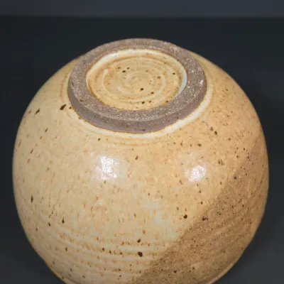 LOT 92: Home Decor Including Botanical Print Signed by Artist C. L. Britzke-Neil, Hand-crafted Stoneware Bowls, Pitcher, & Lidded...
