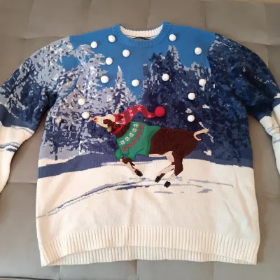 LOT 109: Collection of Women's Christmas Sweaters / Vests Sizes Petite Large - 2XL