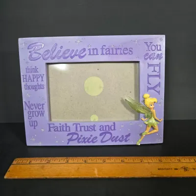 LOT 97: Sorcerer Mickey Mouse "Where Magic Lives" Snow Globe Figurine, Cinderella Wallet, Teapot for One Set, Picture Frame,...