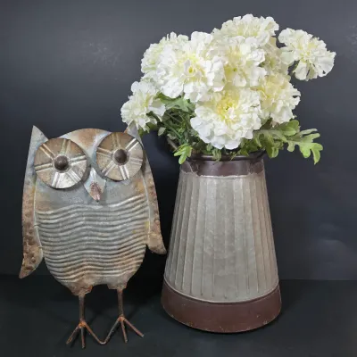 LOT 92: Home Decor Including Botanical Print Signed by Artist C. L. Britzke-Neil, Hand-crafted Stoneware Bowls, Pitcher, & Lidded...