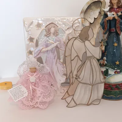LOT 117: Large Collection of Angel Decor & More