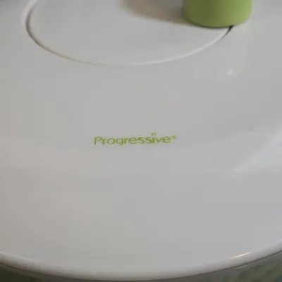 LOT 32: Progressive Salad Spinner, Footed Wooden Cutting Board, Bamboo Salad Bowl Set, Salt and Pepper Grinders, Miniature Fruit &...