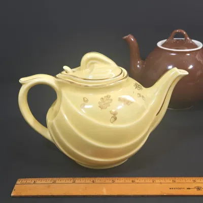 LOT 49: Vintage Sarma Studios Teapot and 2 Hall China Teapots