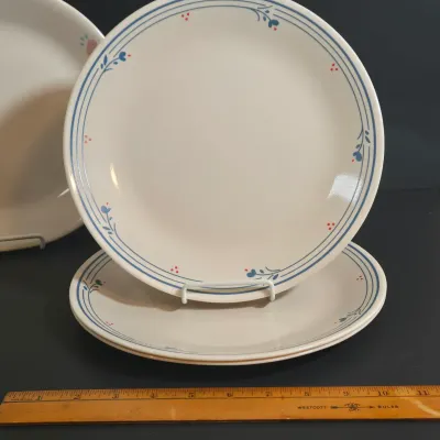 LOT 33: Vintage Corelle Tableware in "Forever Yours" and "Country Violets" Patterns