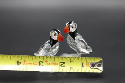 Swarovski Crystal Puffins Bird Figurine