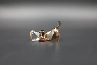 Swarovski Lovlots Peppino Basset Hound Crystal Figurine with Box