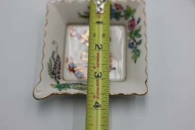 Japanese Kutani Porcelain Square Trinket Dishes