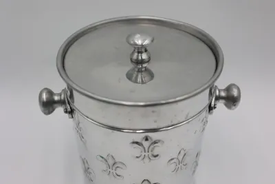Fleur-de-Lis Ice Bucket, Slate Coasters & Bottle Opener