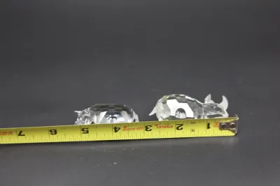 Swarovski Crystal Rhinoceros Figurines