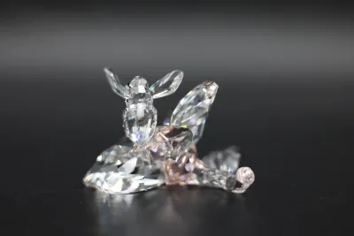 Swarovski Bumblebee Bee on Flower Crystal Figurine
