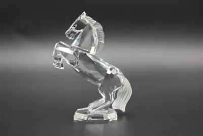 Swarovski Crystal White Rearing Stallion Horse Figurine