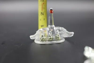 Swarovski Crystal Swan Family with Three Cygnets