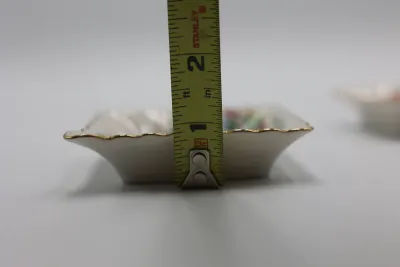 Japanese Kutani Porcelain Square Trinket Dishes