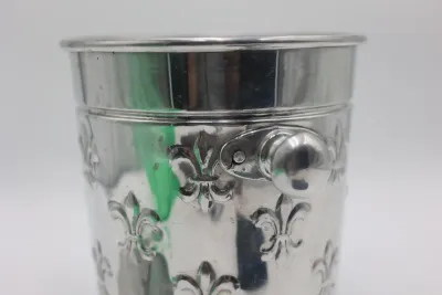 Fleur-de-Lis Ice Bucket, Slate Coasters & Bottle Opener