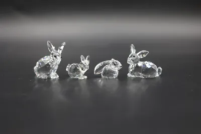 Swarovski Crystal Rabbit Bunny Figurines – Lot of 4