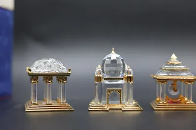 Swarovski Crystal Memories Journeys Architectural Figurines – Set of 4 with Boxes