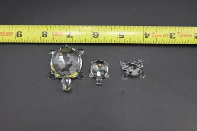 Swarovski Crystal Turtle & Frog Figurines