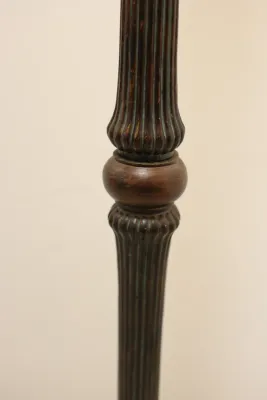Traditional Ornate Metal Torchiere Floor Lamp