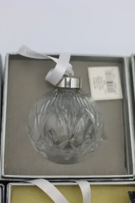 Waterford Crystal Cut Ball Christmas Ornaments