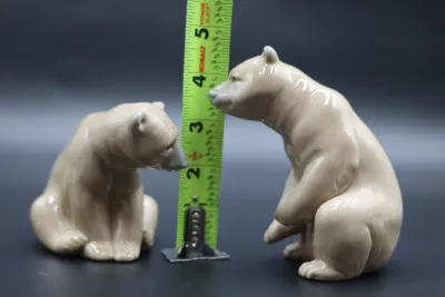 Lladró Porcelain Bear Figurines