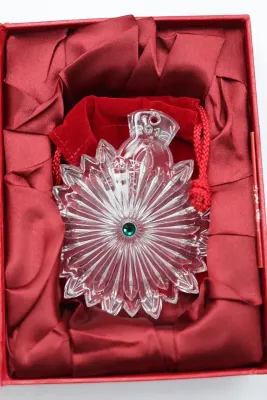 Waterford Crystal Snowflake & Snow Star Christmas Ornaments