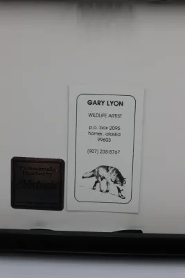 Gary Lyon Alaska Musk Ox Wildlife Print – Framed & Matted