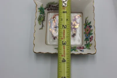 Japanese Kutani Porcelain Square Trinket Dishes