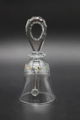 Swarovski Solaris Crystal Bell with Multicolor Accents