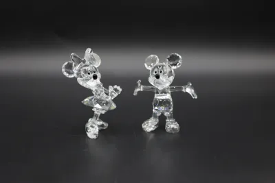 Swarovski Disney Showcase Mickey & Minnie Mouse Crystal Figurines