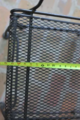 Pair of Vintage Wrought Iron Mesh Patio Glider Chairs