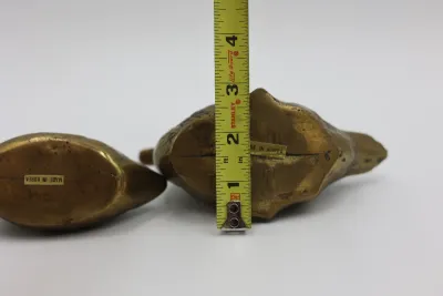 Pair of Vintage Korean Brass Duck Figurines